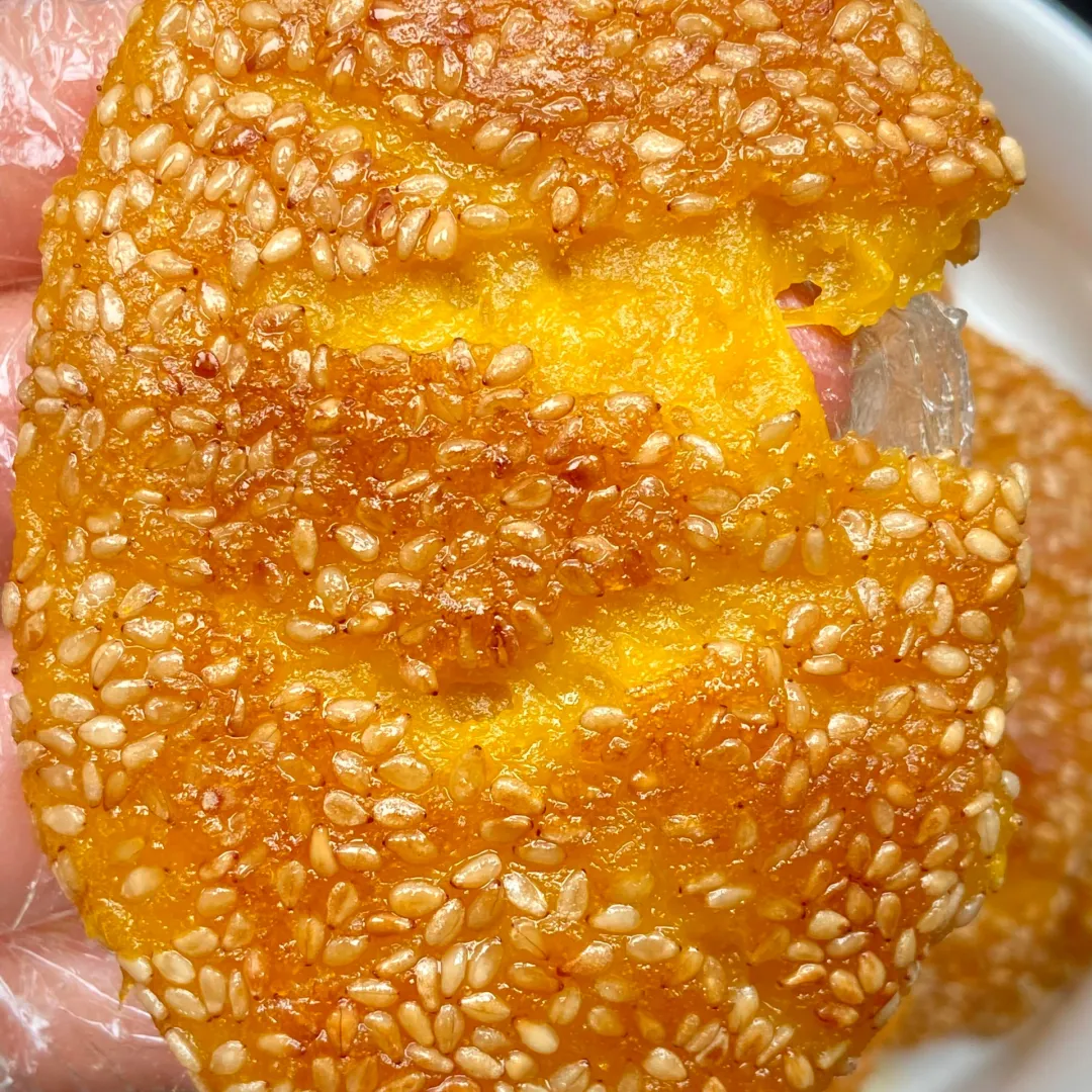 南瓜芝麻饼,真的巨好吃
