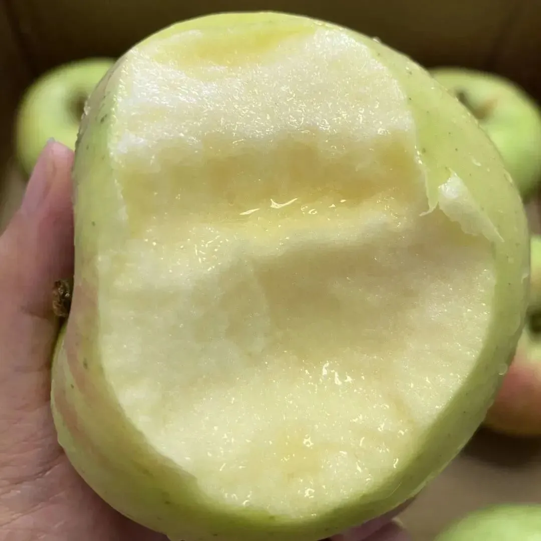 当餐食材青森苹果,水蜜桃般的多汁与苹果的脆甜,青翠又带点蜜桃粉