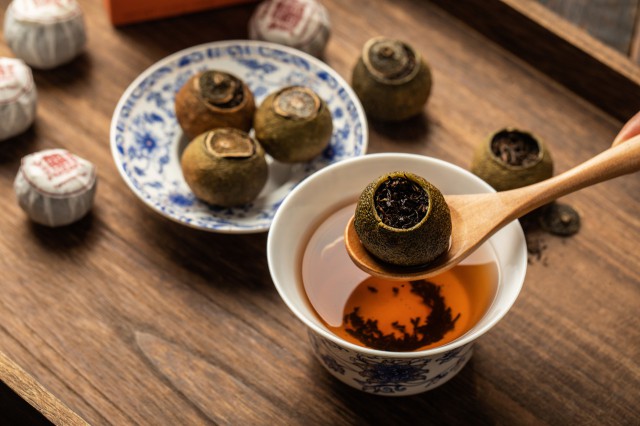 谁能拒绝在寒冬里与一杯温暖的景盛莊有机陈皮茶相遇?