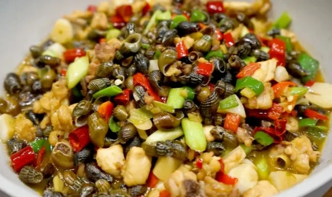 地方特色美食之开化青蛳当餐现做现炒