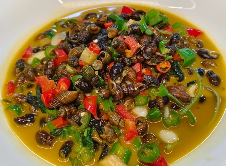 地方特色美食之开化青蛳当餐现做现炒