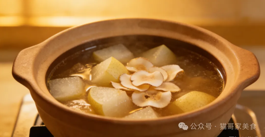 寒冬必喝雪梨椰骨羹！3食材润肺暖胃，喝完似穿小棉袄