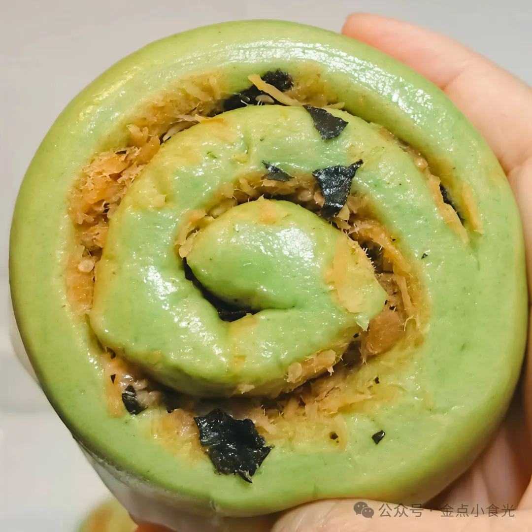 菠菜肉松花样馒头:营养与美味的创意融合