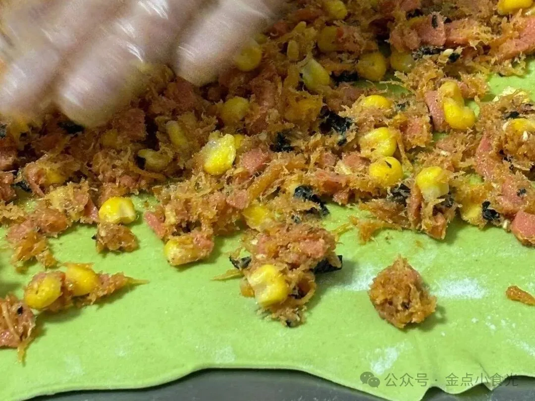 菠菜肉松花样馒头:营养与美味的创意融合