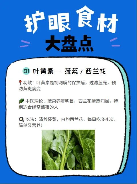 吃什么对眼睛好?盘点菜市场里常见护眼食材