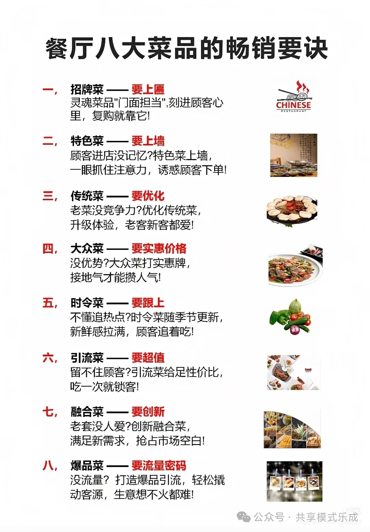餐饮人必看餐厅八大菜品畅销秘籍
