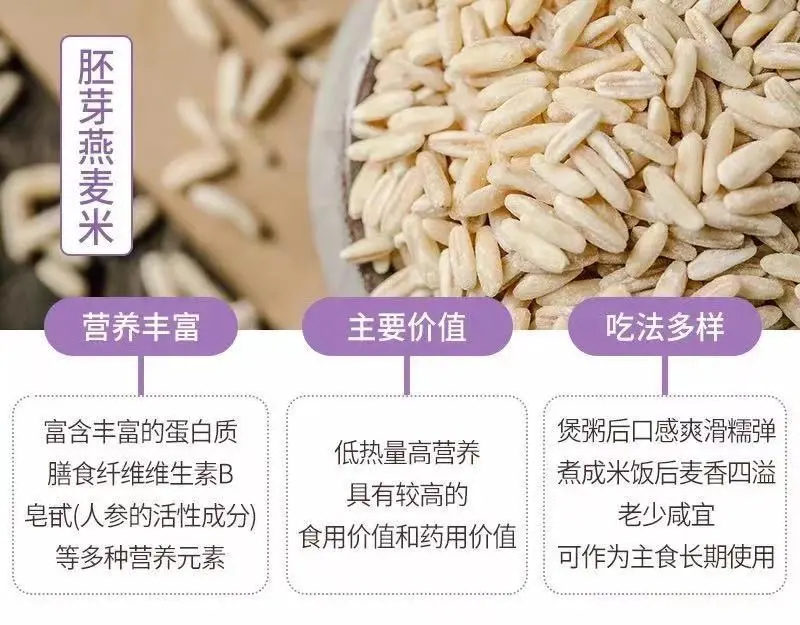 当餐优选食材裸燕麦胚芽米,边煮边发芽,有草原药粮之称!