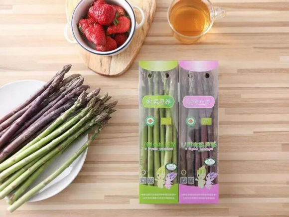 品质超群 紫色有机芦笋 生吃脆甜 富含氨基酸 令人赞不绝口