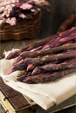品质超群 紫色有机芦笋 生吃脆甜 富含氨基酸 令人赞不绝口