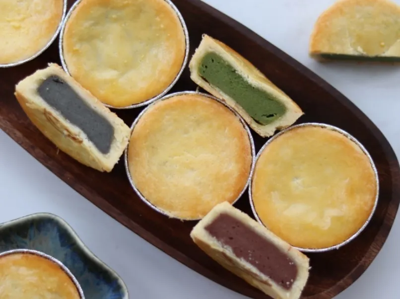 当餐可商用配方4款法式乳酪月饼,好吃不油腻,