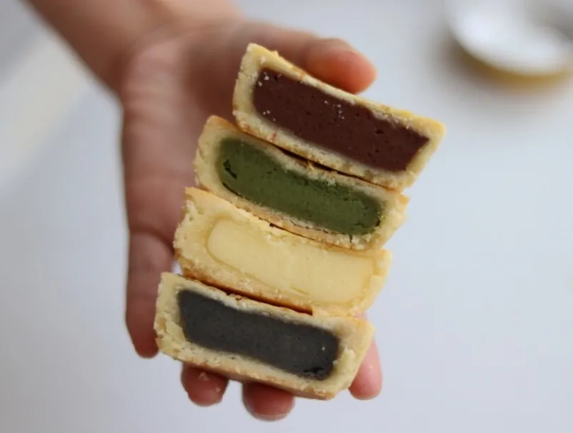 当餐可商用配方4款法式乳酪月饼,好吃不油腻,