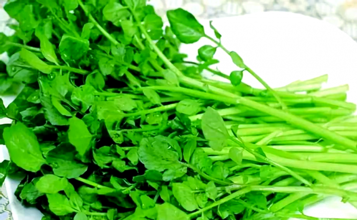 西洋菜，学名Nasturtium officinale，又称豆瓣菜、水田芥、水芥菜