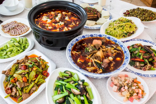 中国风味美食与调料